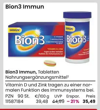 REWE Bion3 immun tabletten nahrungsergänzungsmittel Angebot