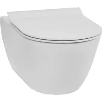 ManoMano Ben Segno Hänge-WC mit Tiefspül mit Slimseat Nanobeschichtung WC-Sitz und Tornado-Spülung Matte Weiß - Wand-WC - Keramik Angebot