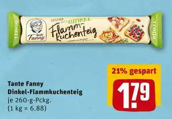 REWE Tante fanny dinkel-flammkuchenteig Angebot