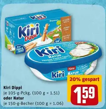 REWE Kiri dippi oder natur Angebot