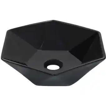 ManoMano Waschbecken，Handwaschbecken，Waschtisch 41 x 36,5 x 12 cm Keramik Schwarz JDVN374270 MaisonChic Angebot