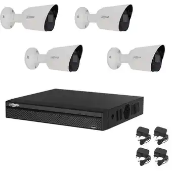 ManoMano Video überwachung kit 4 kameras infrarot 2 mpx ip cloud hd 500 gb - Dahua Angebot