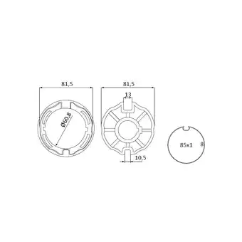 ManoMano Ogive-Adapter Ø 85 mm für Markise ALMOT Y237 Angebot