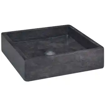 ManoMano Waschbecken, Aufsatzwaschbecken, Waschschale,Waschtisch Spülbecken Premium Schwarz 40x40x10 cm Marmor JSHD459067 Maisonchic Angebot