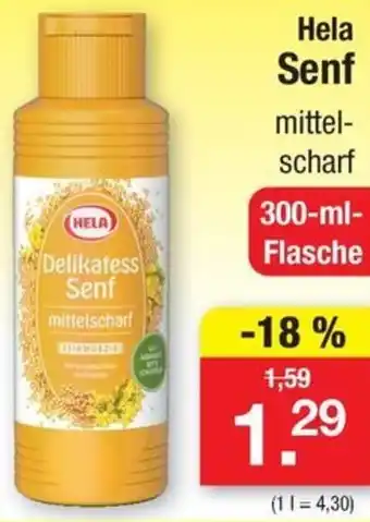 Zimmermann Hela Senf 300 ml Flasche Angebot