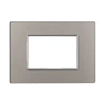 ManoMano ETTROIT AN84306 3P Glasplatte Moon Series, Farbe Silber, kompatibel mit Bticino Axolute - Silber Angebot