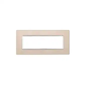 ManoMano Kompatible Abdeckrahmen Bticino Matix 6 module Glas Gold Farbe - Goldfarben Angebot