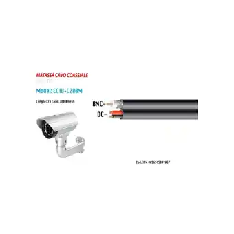 ManoMano Trade Shop Traesio - kupfer-kupfer koaxialkabel tv antenne kameras 200 meter maxtech CCTV-C200M Angebot