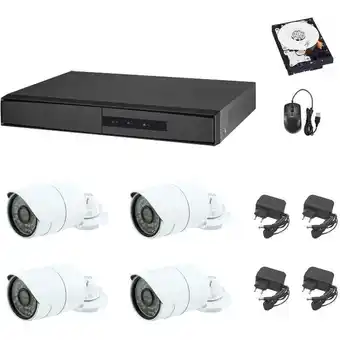 ManoMano Cloud-videoüberwachungskit dvr 8 kanäle 4 kameras 5 mp ahd ccd sony 2 tb Angebot