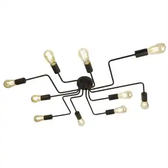 ManoMano Searchlight - Circuit - 10 Light Flush Deckenleuchte Matt Black, E27 Angebot