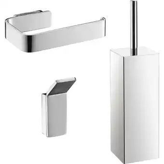 ManoMano Ben Torgetto 3-teiliges Toiletten-Set Chrom - Chrom Angebot