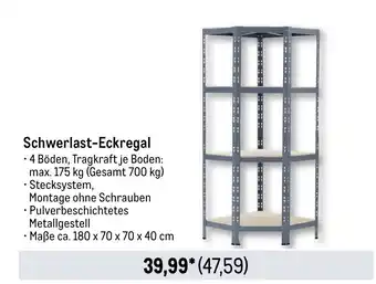 METRO Schwerlast-Eckregal Angebot