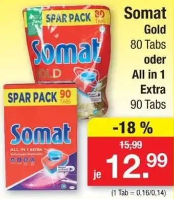 Zimmermann Somat Gold 80 Tabs oder All in 1 Extra 90 Tabs Angebot