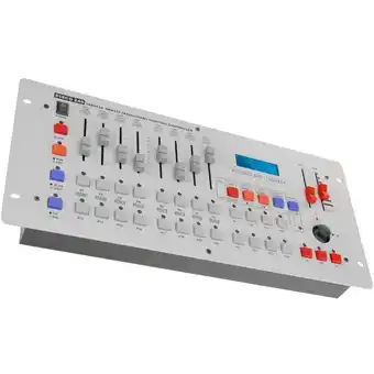 ManoMano Dmx 512 Steuertisch mit 192 Kanälen mit 8 Schiebereglern für 19 5HE Rack in Grau - Cablemarkt Angebot