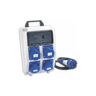 ManoMano Asc IP55 Tragbares industrielles Elektropanel mit 4 industriellen Sockets Serie 11 IP67 Angebot