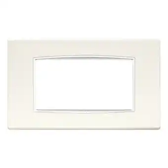 ManoMano Vimar - Placca classic metal 4 posti colore bianco artic serie eikon bianca 20654.b01 Angebot