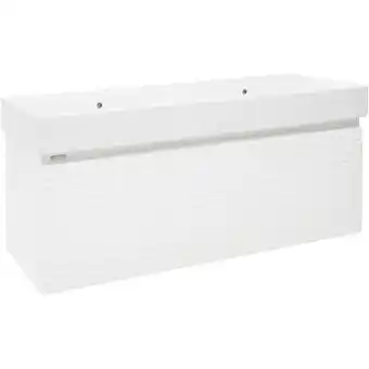 ManoMano Badezimmermöbel mit Waschbecken Natural Savona 118x43x44,8 cm glänzend weiß (SAVONA120BIU2) - Naturel Angebot