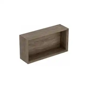 ManoMano Geberit iCon Regal rechteckig, 45x23,3x13,2 cm, 502322, Farbe: Front/Korpus: Nussbaum hickory/Melamin Holzstruktur, Griff: la Angebot