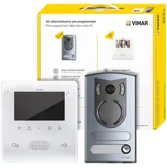 ManoMano Video-Gegensprechanlage-Set Mono Two Family Due Fili Plus Tab Freisprecheinrichtung Vimar 7559/M Angebot