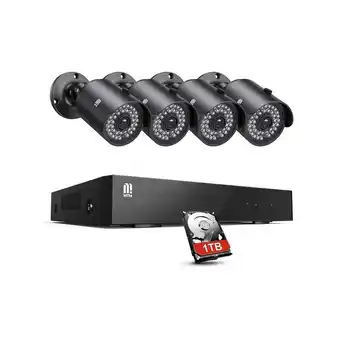 ManoMano Sicherheits video überwachung kit 8CH 5MP dvr 8 kanal 4 kamera extern H.265 Angebot