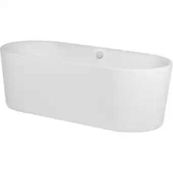 ManoMano Ben Vico freistehende Badewanne Matt-Weiß 180x80cm mit Badfüllung/Überlauf Chrom Angebot