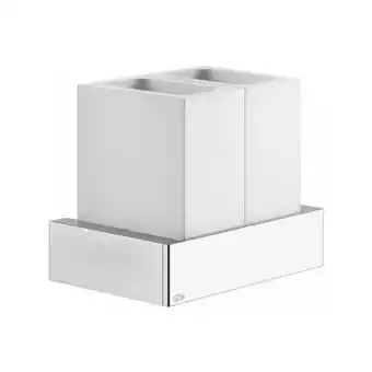 ManoMano Gessi Rettangolo Accessoires Doppel-Glashalter zur Wandmontage, Becher weiß, 20810, Farbe: Finox Optik - 20810149 Angebot