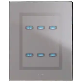 ManoMano Graue Glas-Touch-Platte Ar.3+3Com AVE 44PVTC33GO Angebot