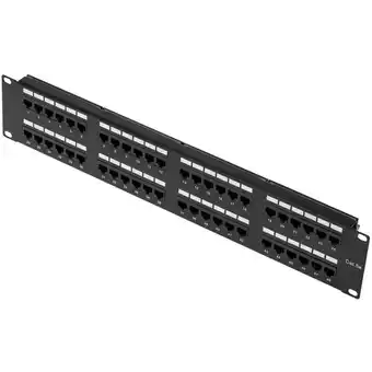 ManoMano Patch panel 48 x RJ45 Kat. 5e utp 2HE für Rack-schränke schwarz - Cablemarkt Angebot