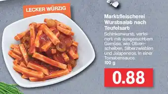 Famila Nord West Marktfleischerei Wurstsalat nach Teufelsart 100g Angebot