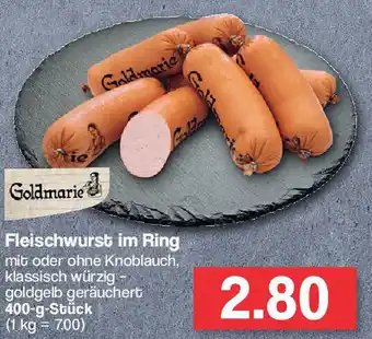 Famila Nord West Goldmarie Fleischwurst im Ring 400g Angebot