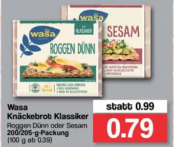 Famila Nord West Wasa Knäckebrot Klassiker 200-205g Angebot