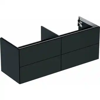 ManoMano Geberit ONE Unterschrank für Aufsatzwaschtisch, 4 Schubladen, 133,2x50,4x47cm, 505.266.00., Farbe: mattschwarz - 505.266.00.8 Angebot