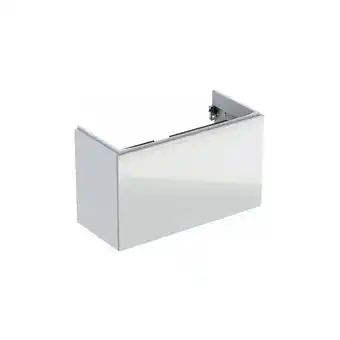 ManoMano Geberit Acanto Waschtischunterschrank Compact 500616, 890x535x416mm, Farbe (Front/Korpus): Glas Weiß / Weiß Hochglanz lackier Angebot