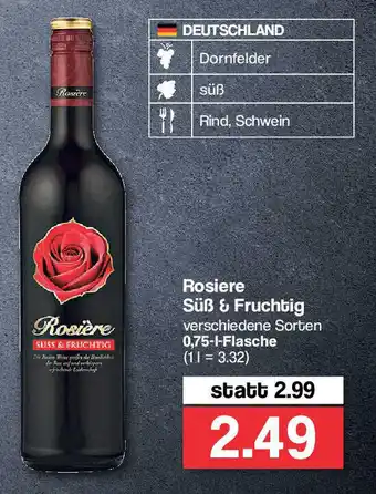 Famila Nord West Rosiere Süß & Fruchtig 0,75L Angebot