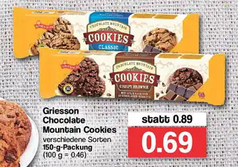 Famila Nord West Griesson Chocolate Mountain Cookies 150g Angebot