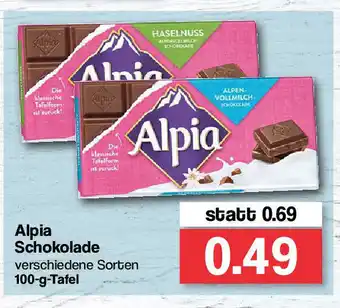 Famila Nord West Alpia Schokolade 100g Angebot