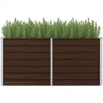 ManoMano Hochbeet，Blumenkasten Braun 160 x 80 x 77 cm Verzinkter Stahl vidaXL Angebot