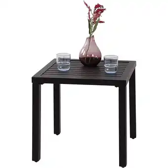 ManoMano Kaffeetische Beistelltisch aus Stahl mit rostfreier Beschichtung Gartentisch Schwarz 484846cm - Phivilla Angebot