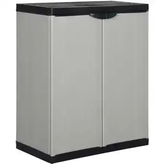 ManoMano Bonnevie - Garten-Lagerschrank mit 1 Boden Grau und Schwarz 68x40x85 cm vidaXL933572 Angebot