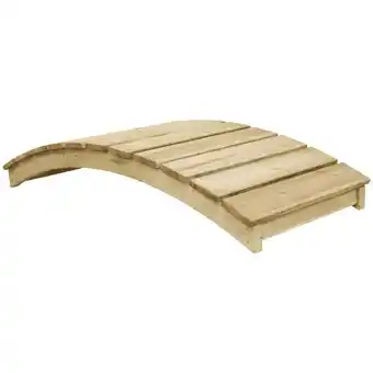 ManoMano Bonnevie - Gartenbrücke 170 x 74 cm Kiefernholz Imprägniert vidaXL609617 Angebot