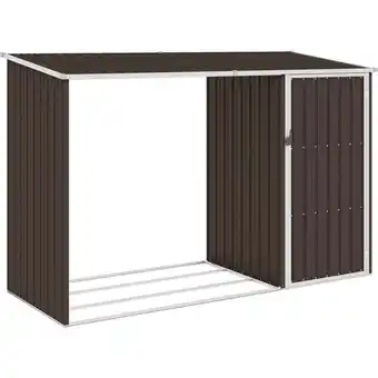 ManoMano Garten Brennholzlager Braun 245x98x159 cm Verzinkter Stahl vidaXL689464 Angebot