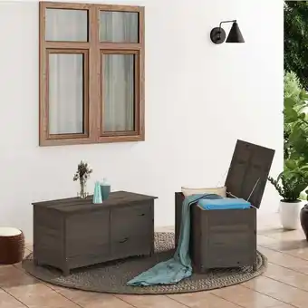 ManoMano Outdoor-Kissenbox Anthrazit 100x50x56 cm Massivholz Tanne vidaXL233795 Angebot