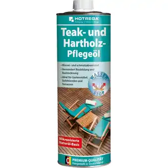 ManoMano Teak- und Hartholz Pflegeöl 1 Liter - Hotrega Angebot