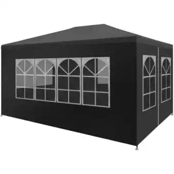 ManoMano Partyzelt, Gartenpavillon, Faltpavillon Bierzelt UV-Schutz 3x4 m Anthrazit KLI96442 MaisonChic Angebot