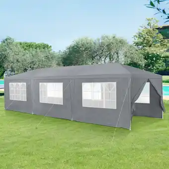 ManoMano Casa.pro - Pavillon Wedau 900x300x255 cm Dunkelgrau Dunkelgrau Angebot