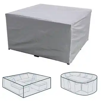 ManoMano Schutzhülle für Gartenmöbel, Abdeckplane, Gartenmöbel, Gartentisch, Schutzplane, Silber- (Argent-86x86x36cm) Angebot