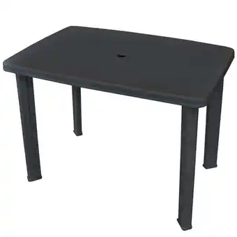 ManoMano Gartentisch,Terrassentisch,Gartenmöbel,Balkontisch Anthrazitgrau 101 x 68 x 72 cm Kunststoff VMEC895178 Maisonchic Angebot