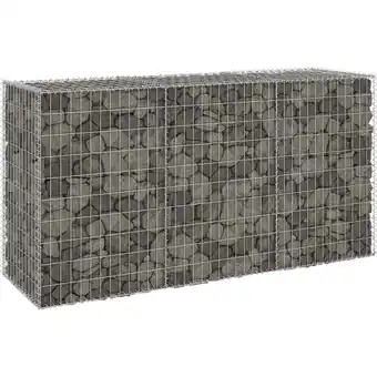 ManoMano Bonnevie - Gabionenwand mit Abdeckung Verzinkter Stahl 200x60x100 cm vidaXL399974 Angebot