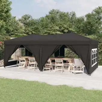 ManoMano Partyzelt Faltbar Familienzelt Faltzelt für Camping/Markt/Festival Pavillon Faltbar mit Seitenwänden Anthrazit 3x6 m XDGN1880 Angebot