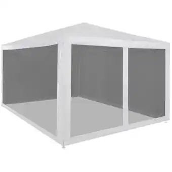 ManoMano Partyzelt Faltbar, Gartenpavillon, Pavillon Pop-Up, Bierzelt UV-Schutz mit 4 Mesh-Seitenwänden 4 x 3 m KLI97715 Maisonchic Angebot